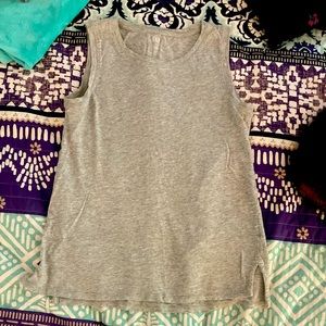 Gap Easy Tee Grey Shirt Tank Top Sleeveless